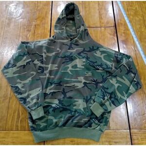 vtg buck apparel Buck knifes hoodie camo made in USA mens Medium
